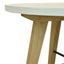 Ex Display - CDT2440-CO 1.4m Round Dining Table - White - Natural