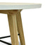 Ex Display - CDT2440-CO 1.4m Round Dining Table - White - Natural