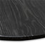 CDT2480 Reclaimed 140cm Round Dining Table - Rustic Black