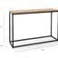 Percy Console Table - European Knotty Oak and Peppercorn