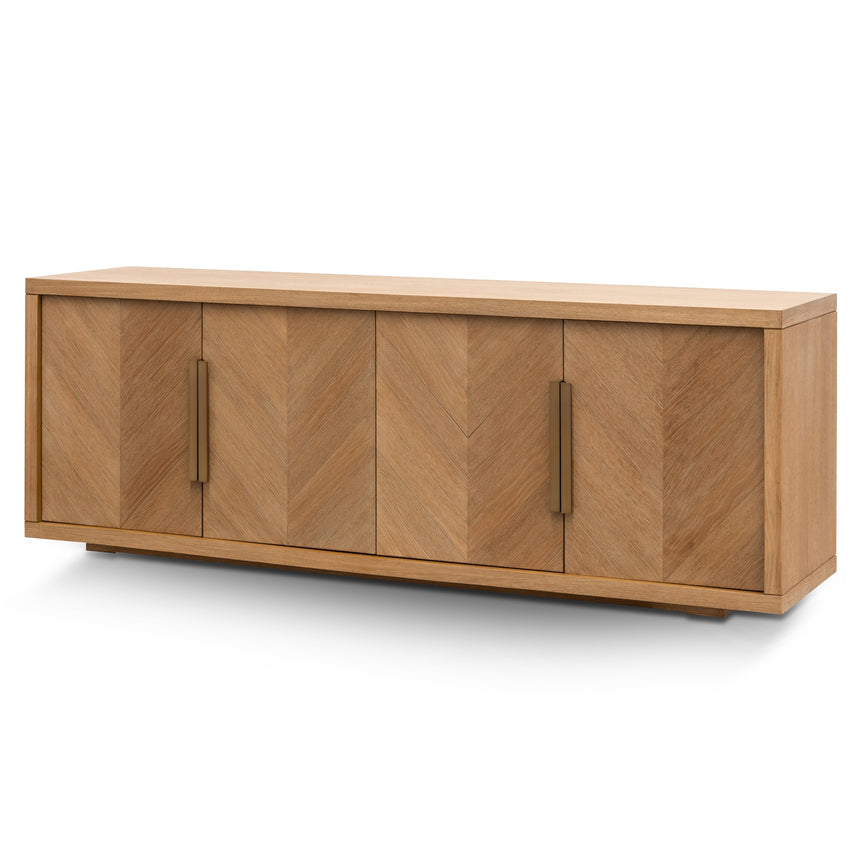 CDT8406-NI 1.7m Natural Elm Sideboard - Rattan Doors