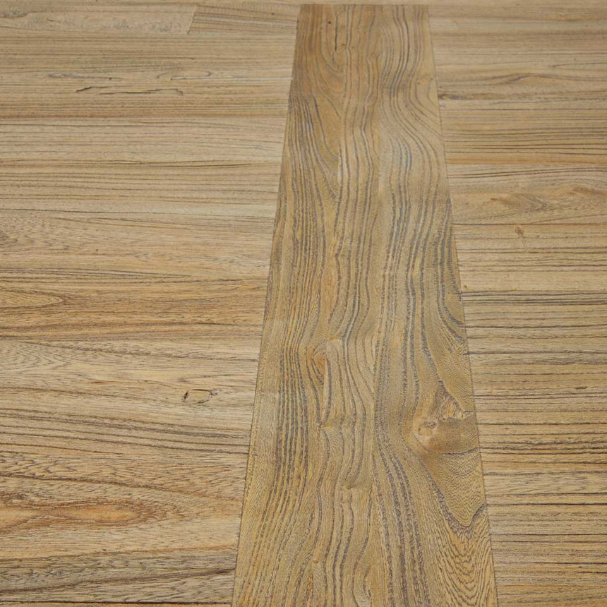 CDT560 Wood Dining Table 2.4m - Rustic Natural