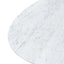 CDT6029-SD Oval 2m Marble Dining Table - Black Base