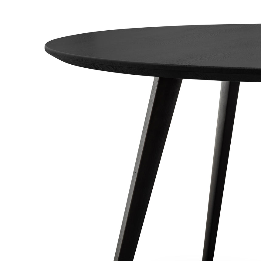 CDT6127-SD 1.2m Veneer Wooden Dining Table - Full Black