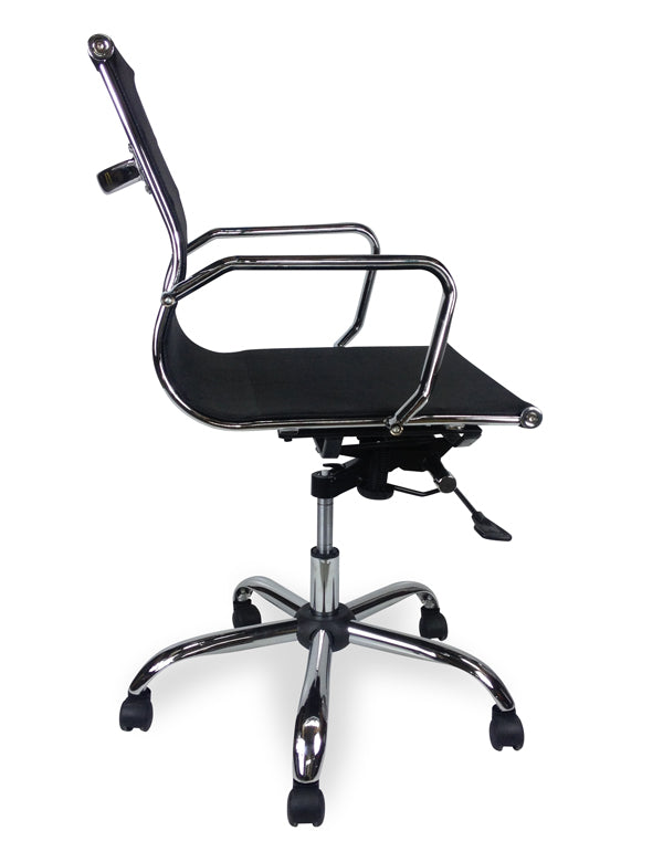 COC210 Designer Mesh Boardroom Office Chair - Low Back - Black