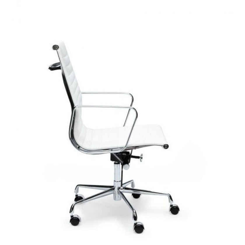 COC111 Leather Office Chair - White