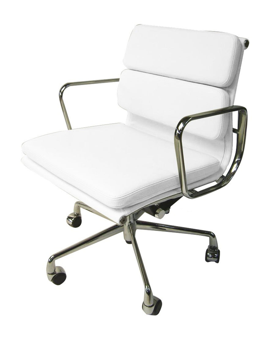 COC8505-LF Mesh Office Chair - Cloud Grey with White Base