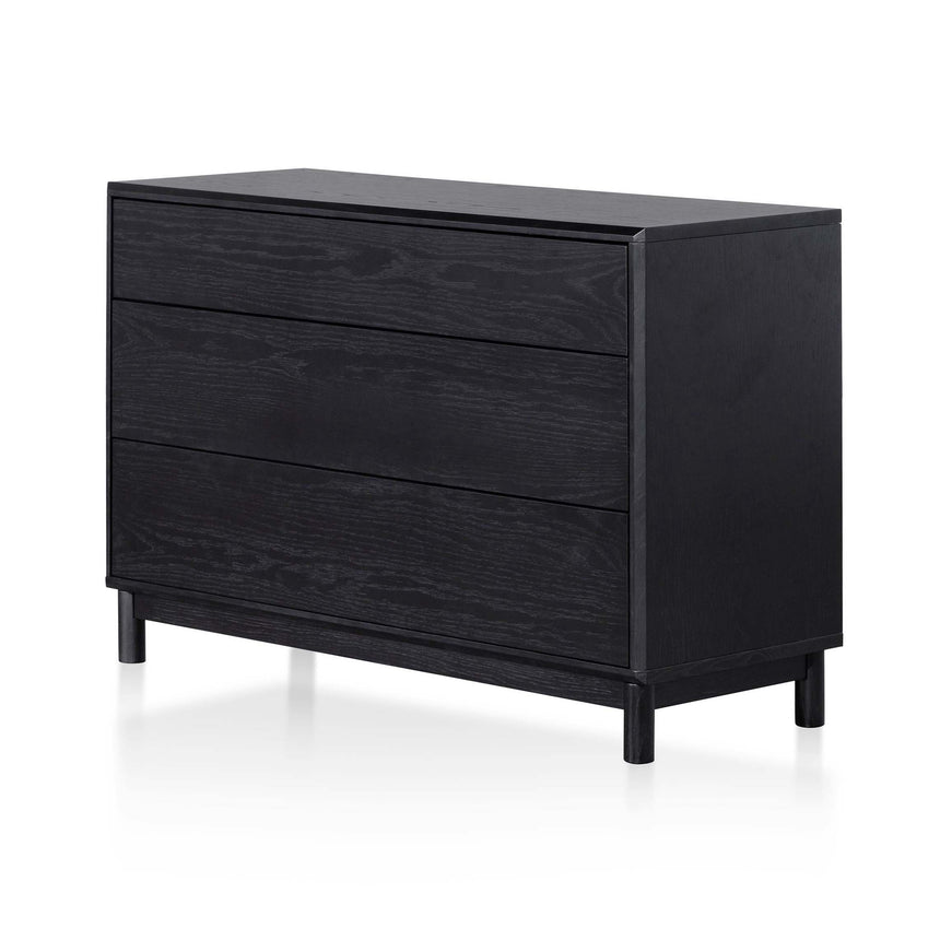 CDT8070-CN 3 Drawers Dresser Unit - Black Oak