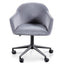 COC6196-LF Charcoal Velvet office Chair - Black Base