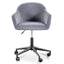 COC6196-LF Charcoal Velvet office Chair - Black Base