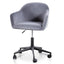 COC6196-LF Charcoal Velvet office Chair - Black Base