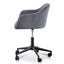 COC6196-LF Charcoal Velvet office Chair - Black Base