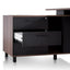 COT6165-SN 1.8m Executive Desk Left Return with Black Legs - Walnut