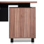 COT6165-SN 1.8m Executive Desk Left Return with Black Legs - Walnut