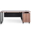 COT6165-SN 1.8m Executive Desk Left Return with Black Legs - Walnut