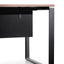 COT6166-SN 1.8m Executive Desk Right Return with Black Legs - Walnut