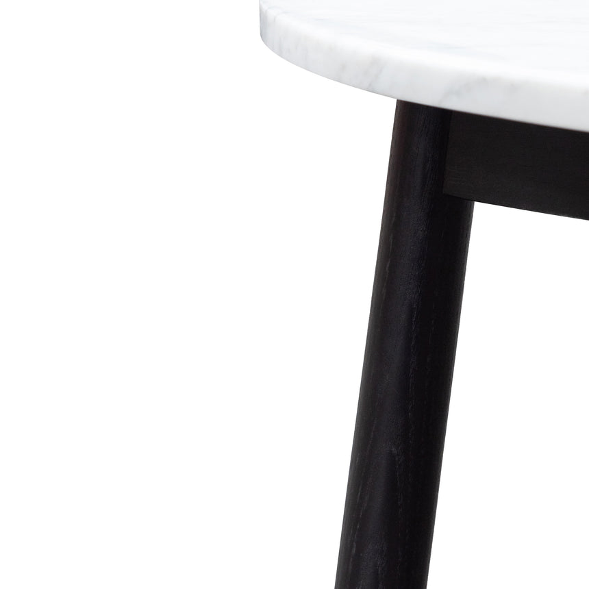 CCF6160-SD 110cm Marble Coffee Table - Black Base