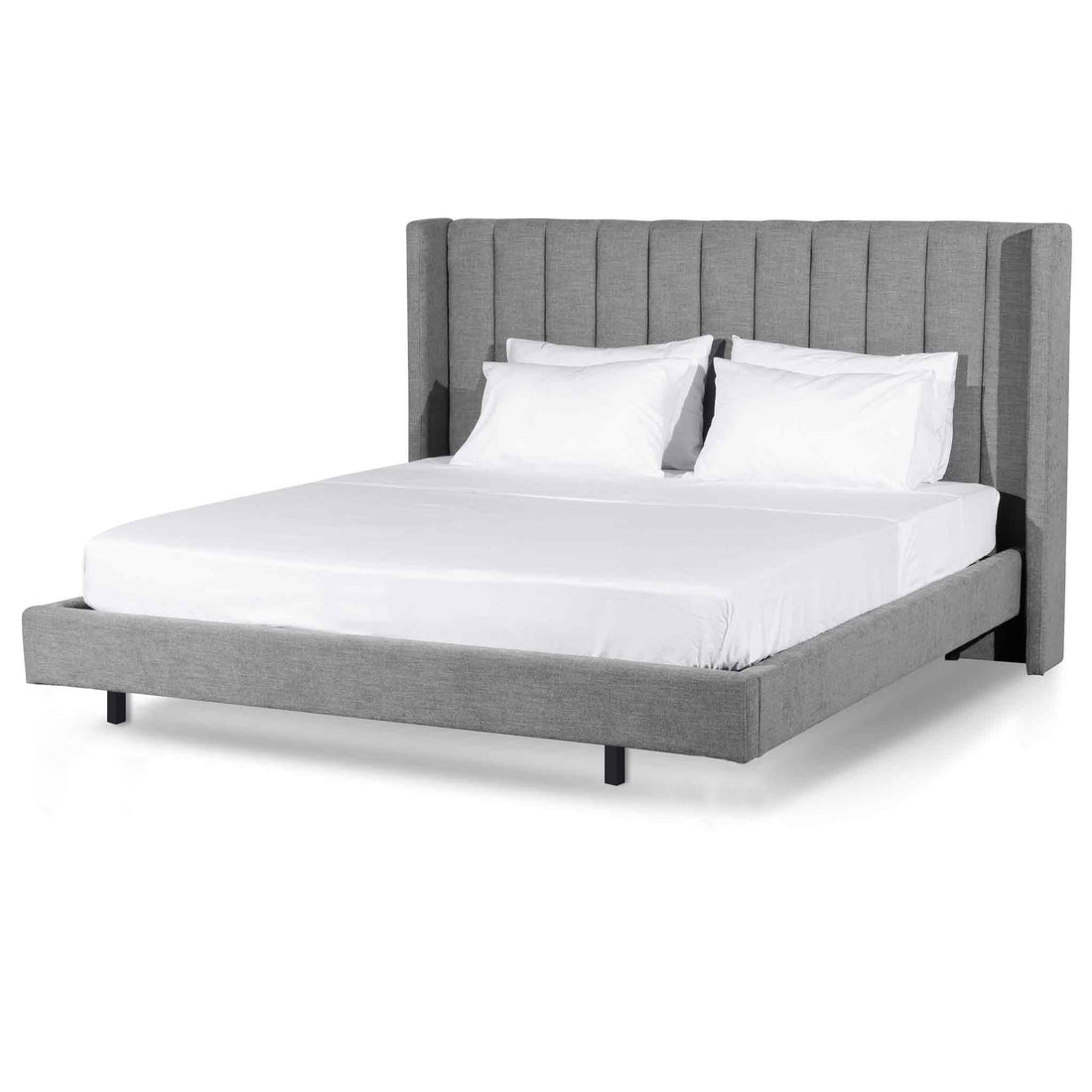 CBD8089MI Queen Bed Frame Flint Grey Calibre Furniture