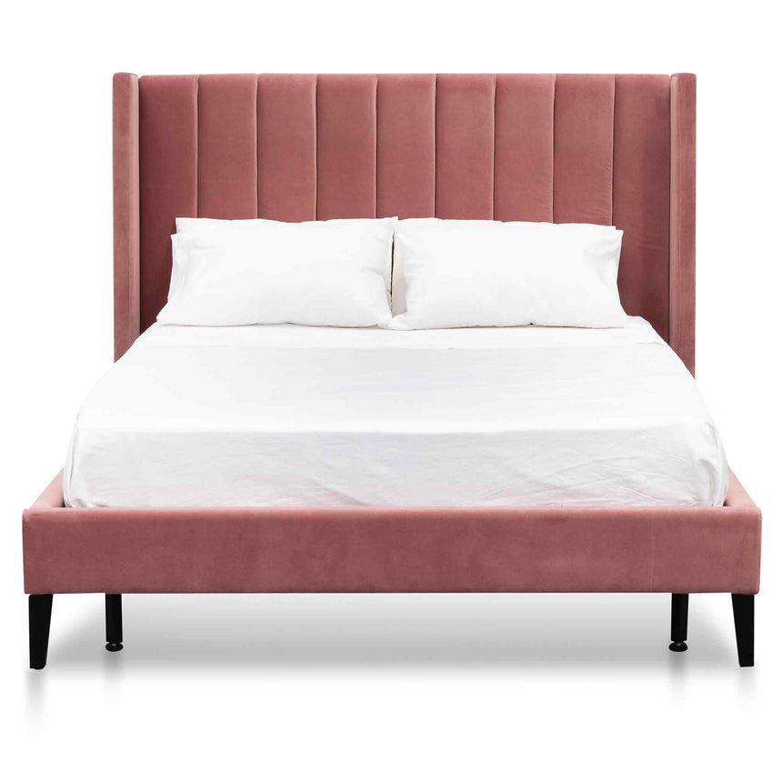 CBD6279-MI King Bed Frame - Blush Peach Velvet