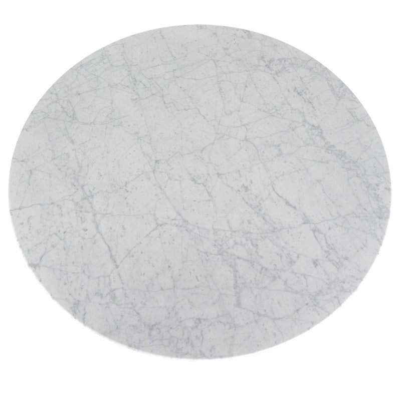 CCF2008-SD 100cm Marble Coffee Table with Black Legs
