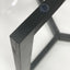 CDT2797-NI 2.4m Dining Table - Glass Top with Black Base
