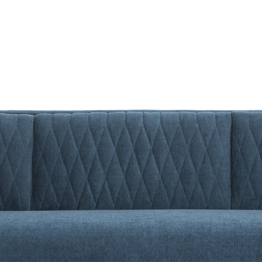 Ex Display - Janie 3 Seater Fabric Sofa - Dusty Blue
