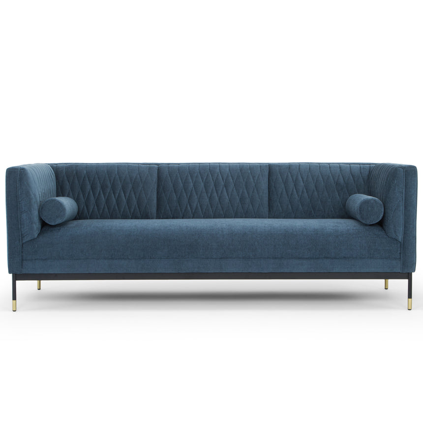 Ex Display - Janie 3 Seater Fabric Sofa - Dusty Blue