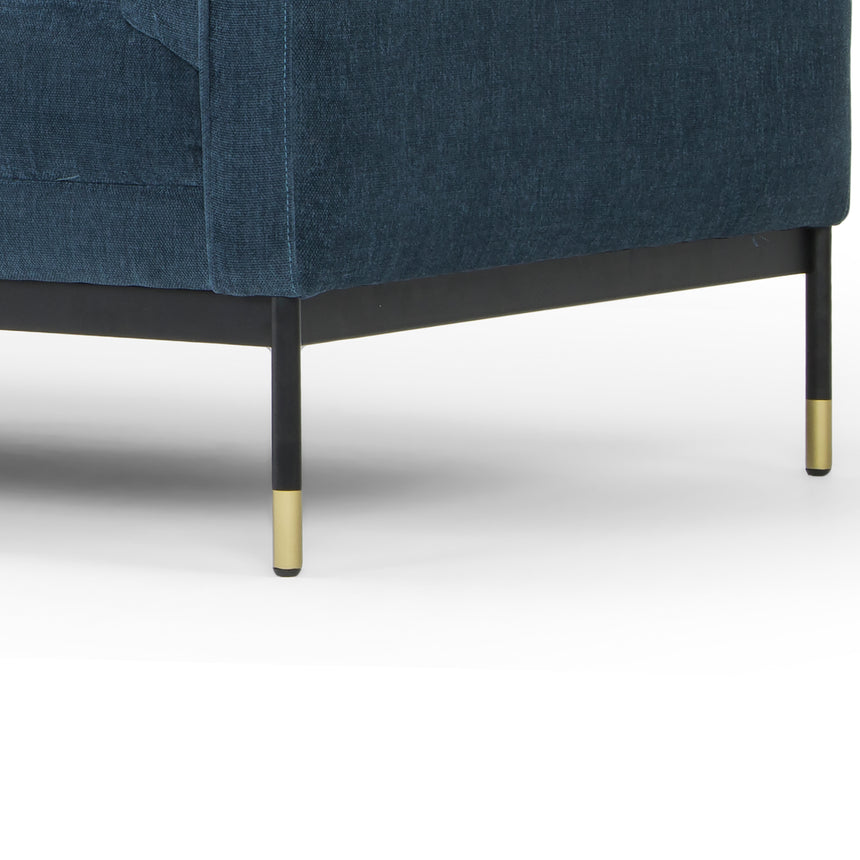 Ex Display - Janie 3 Seater Fabric Sofa - Dusty Blue