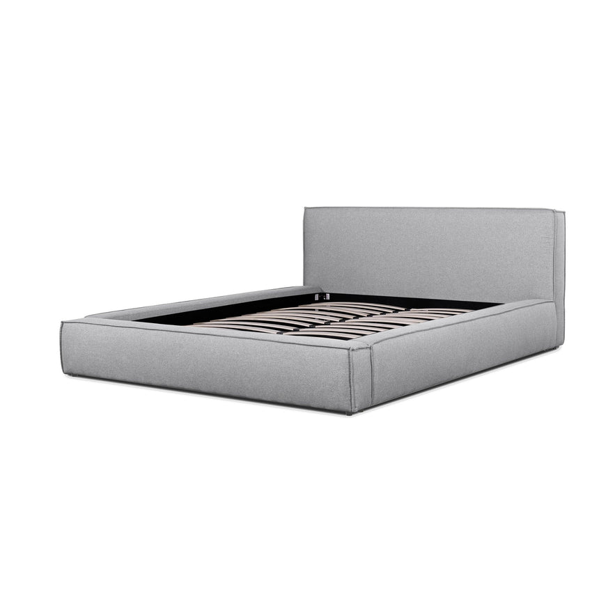 CBD6576-YO Fabric King Bed - Pearl Grey with Storage