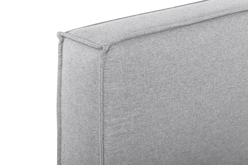 CBD2999-YO - King Bed Frame - Pearl Grey Fabric