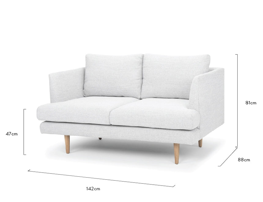 CLC2086 2 Seater Sofa - Light Texture Grey