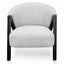CLC2300-IG Armchair - Light Spec Grey - Black Oak