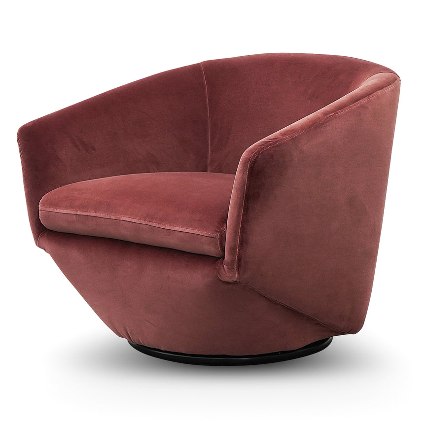 CLC8594-KSO Swivel Fabric Lounge Chair - Ginger Brown