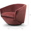 CLC2739-KSO Swivel Lounge Chair - Blood Orange