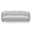 CLC6093-KSO 3 Seater Fabric Sofa- Light Texture Grey