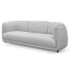 CLC6093-KSO 3 Seater Fabric Sofa- Light Texture Grey