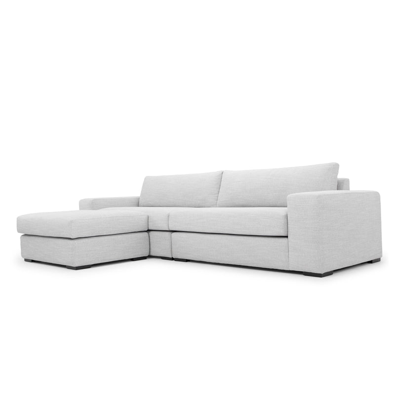 CLC6816-KSO 4 Seater Fabric Right Chaise Sofa - Oyster Beige