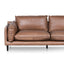 CLC6249-KSO 4 Seater Right Chaise Leather Sofa - Saddle Brown - Last one