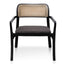 CLC6038-SD Fabric Armchair - Anchor Grey with Black Legs