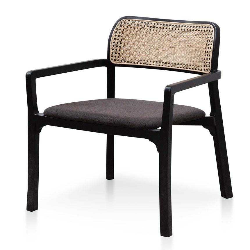 CDC6114-ST Fabric Dining Chair - Pebble Grey with Black Legs (Clearance)