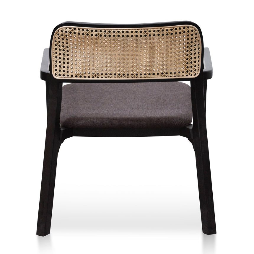 CLC6038-SD Fabric Armchair - Anchor Grey with Black Legs