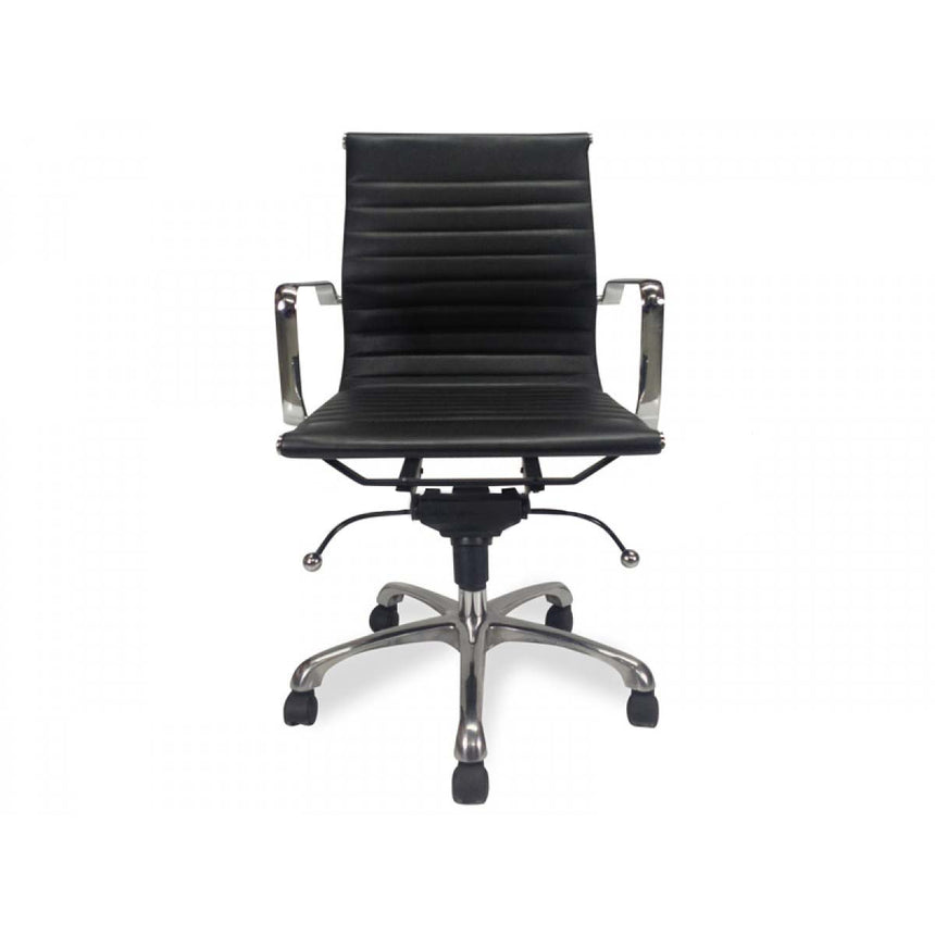 COC250 PU Leather Office Chair - Black