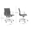 COC111 Leather Office Chair - White