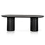 CDT6133-CN  2.2m Wooden Dining Table - Black Oak