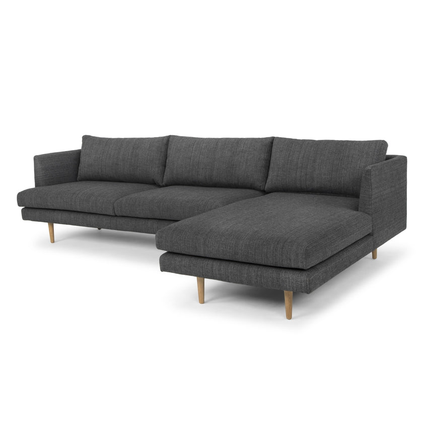 CLC768 3 Seater With Right Chaise - Metal Grey - Last one