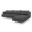 CLC768 3 Seater With Right Chaise - Metal Grey