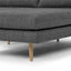 CLC768 3 Seater With Right Chaise - Metal Grey