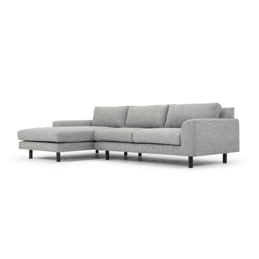 CLC2869-FA 3 Seater Left Chaise Sofa - Graphite Grey with Black Legs