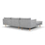 CLC2863-FA Seater With Left Chaise Sofa - Graphite Grey with Natural Legs - Last one