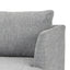 CLC2864-FA 3 Seater With Right Chaise Sofa - Graphite Grey with Natural Legs